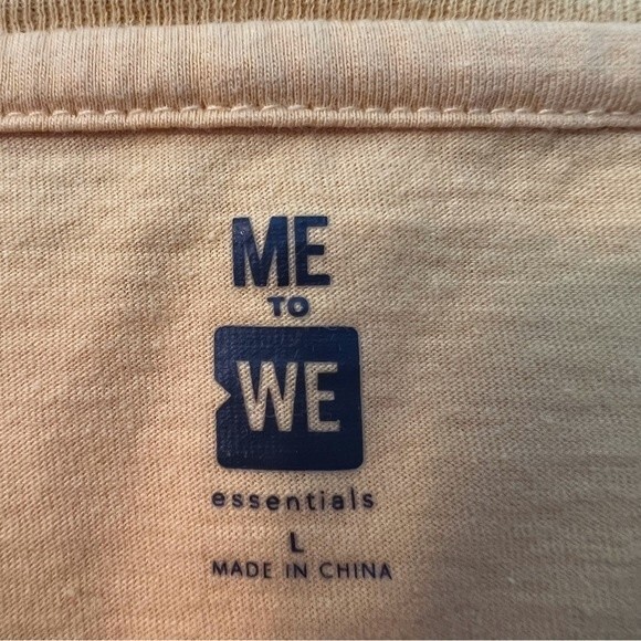 ME TO WE Short Sleeve Top Yellow Size L - Picture 3 of 6